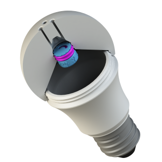 Atrapa żarówki LED E27 - ukrycie zapachu do treningów scent work