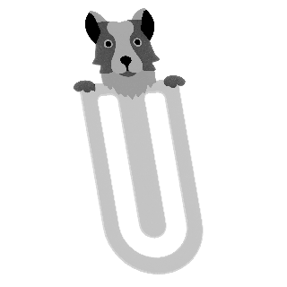 Zakładka do książek - pies Collie